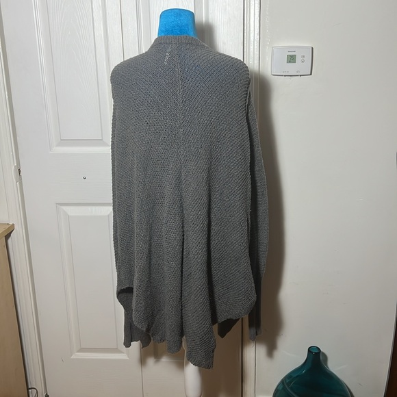 Free People Oversized Cardigan Sweater With Pockets Gray Women’s Small - Picture 6 of 10